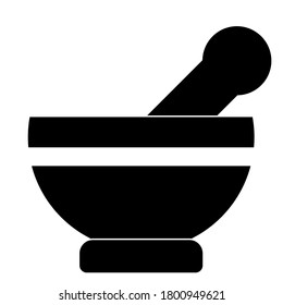 Mortar und Pestle Apotheke Symbol für Apps und Websites