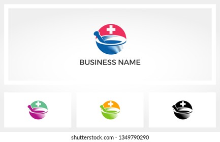 Mortar Pestle Pharmacy Logo