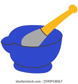 Mortar and pestle tool for cooking food.Tool for crushing spokes.