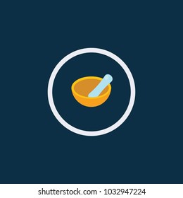 Mortar Pestle Vector Icon