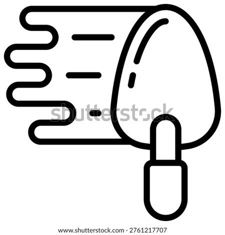 Mortar Plaster Icon Element For Design