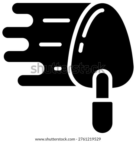 Mortar Plaster Icon Element For Design