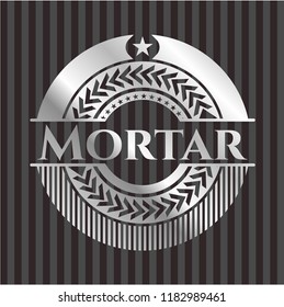 Mortar silver emblem or badge