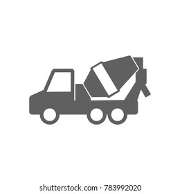 Mortar truck icon vector