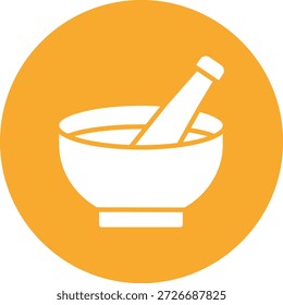 Ilustración de diseño de icono de Vector de mortero