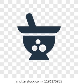 Mortar vector icon isolated on transparent background, Mortar transparency logo concept