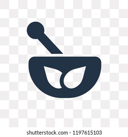 Mortar vector icon isolated on transparent background, Mortar transparency concept can be used web and mobile