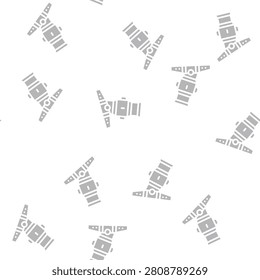 mortar weapon glyph vector seamless pattern. mortar weapon signthin illustration