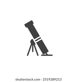 Icono de Vector de arma de mortero. cartel plano lleno para concepto móvil y Diseño web. Icono de glifo de lanzador de mortero. Símbolo, ilustración del logotipo. Gráficos de Vector