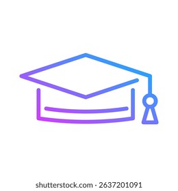 Mortarboard Icon Element For Design