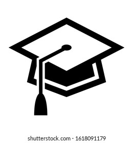 mortarboard icon isolated sign symbol vector illustration - high quality black style vector icons

