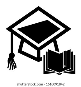 mortarboard icon isolated sign symbol vector illustration - high quality black style vector icons

