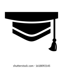 mortarboard icon isolated sign symbol vector illustration - high quality black style vector icons
