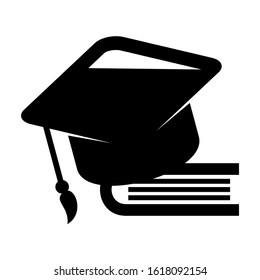 mortarboard icon isolated sign symbol vector illustration - high quality black style vector icons
