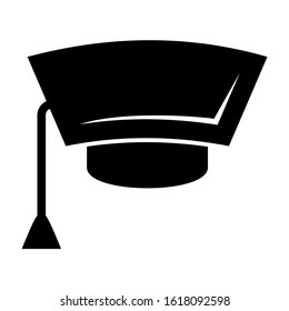 mortarboard icon isolated sign symbol vector illustration - high quality black style vector icons

