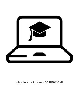mortarboard icon isolated sign symbol vector illustration - high quality black style vector icons

