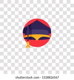 mortarboard icon sign and symbol. mortarboard color icon for website design and mobile app development. Simple Element from happiness collection for mobile concept and web apps icon.