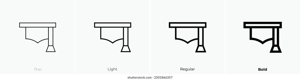 Mörtelkarton-Symbol. Dünnes, helles Design im regulären und kühlen Stil, einzeln auf weißem Hintergrund