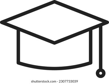 Mortarboard icon vector image. Suitable for mobile application web application and print media.