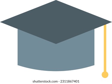 Imagen vectorial de icono de Mortarboard. Adecuado para aplicaciones web móviles y medios de impresión.