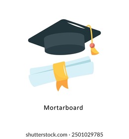 Vector de mortero Icono plano Ilustración de diseño Símbolo sobre fondo blanco EPS 10 Archivo 