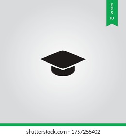 Icono de vector de Mortarboard, signo simple para sitio web y aplicación móvil.