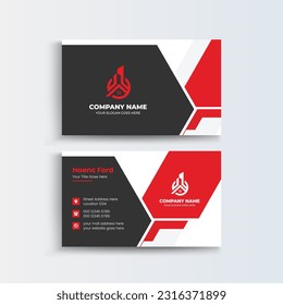 Mortgage Business Card – Real estate corporate business card Template modern and Clean design. House and Clean Business Card Template