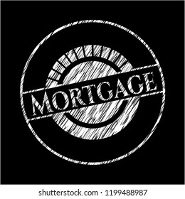 Mortgage chalkboard emblem