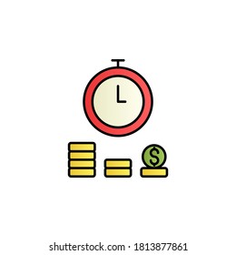 Icono de vector de gradiente de color de hipoteca