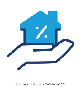 mortgage colored icon vector design good for web or mobile app