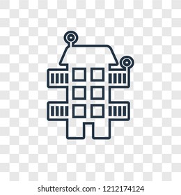 Mortgage concept vector linear icon isolated on transparent background, Mortgage concept transparency concept in outline style