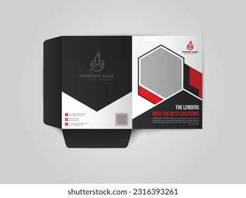 Mortgage folder template design, Folder design, cover for catalog, brochures, real estate Business Presentation Folder Template For Corporate catalog, brochure, design. 
