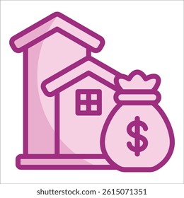 Mortgage Icon Element For Design