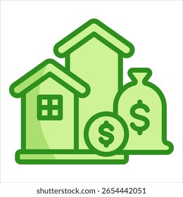 Mortgage Icon Element For Design