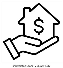Elemento de icono hipotecario para el diseño