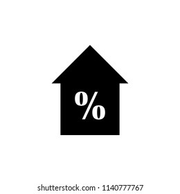 mortgage icon. Element of web icon for mobile concept and web apps. Glyph mortgage icon can be used for web and mobile