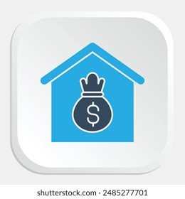 Mortgage Icon - Visualizing Home Loans and Property Financing