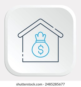 Mortgage Icon - Visualizing Home Loans and Property Financing