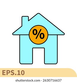 mortgage icons  symbol vector elements for infographic web