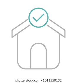 Mortgage loan approved icon