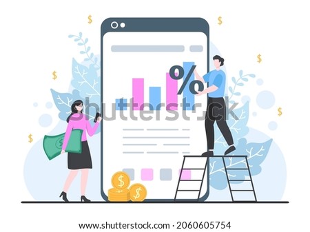 Mortgage Loan Debt Instruments that are Secured by Property Assets such as Real estate Services, Rent, Buying Home or Auction House. Background Vector illustration