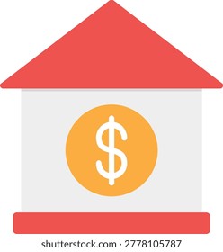 Mortgage Loan Flat Vector Icon Design