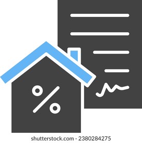 Mortgage Loan icon vector image. Suitable for mobile application web application and print media.