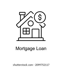 Mortgage Loan Vector line icons for your digital or print projects.
