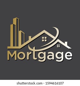mortgage logo. Construction vector design