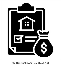 Mortgage Plan Icon Element For Design