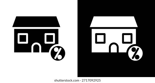 Hypotheken-Icon-Set Vector Design für mobiles Konzept und Web-Design.