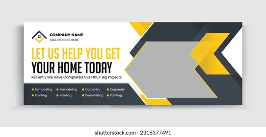 Mortgage social media timeline cover, estate home sale, real estate home sale, banner design template, elegant, house sale Social media banner for ads, banner social media.