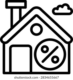 Mortgage Vector Design Icon Style