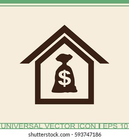 Mortgage vector icon.